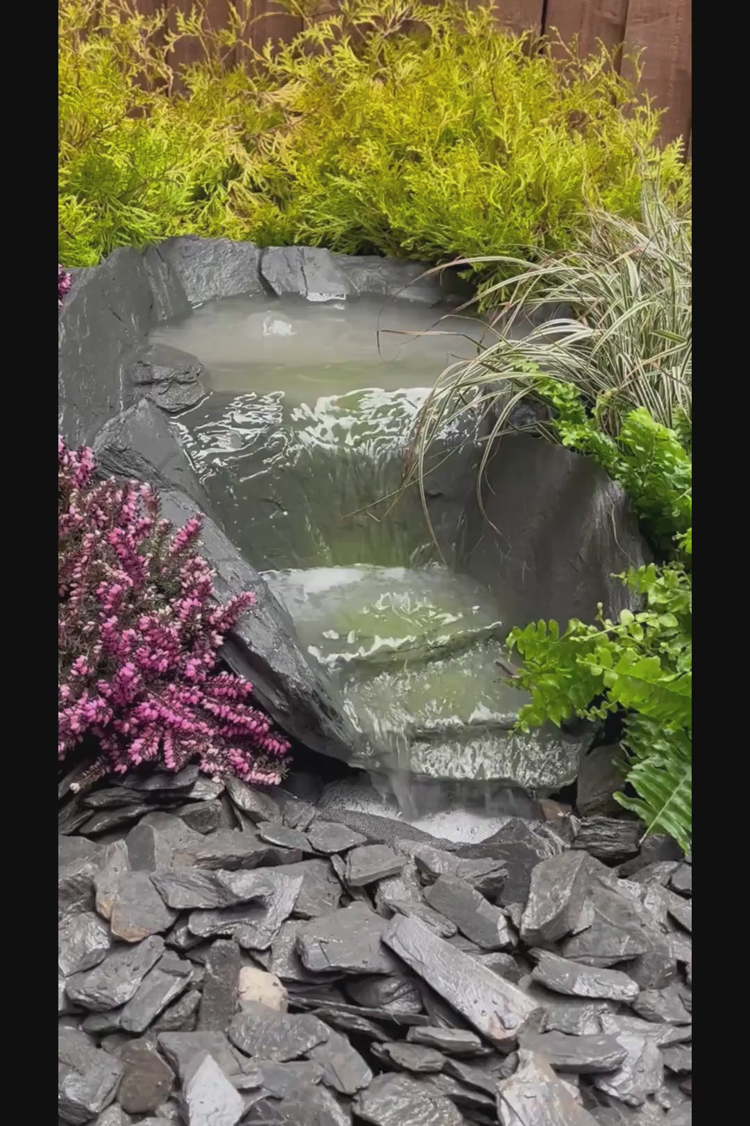 Rockways Atlantis Midi Range Slate Drop Garden Cascade